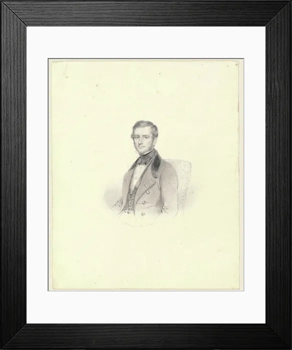 Framed Print : PORTRET VAN H.A. Clinkhamer