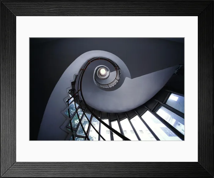 Framed Print : Spiral staircase, India Copyright: xAnilxDave / DinodiaxPhotox