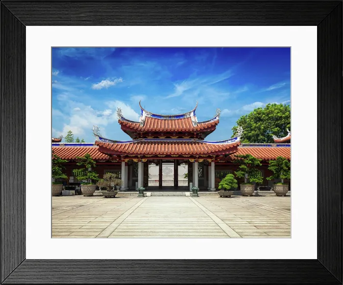 Framed Print : Gates of Lian Shan Shuang Lin Monastery, Singapore Framed Print : Gates of Lian Shan Shuang Lin Monastery, Singapore