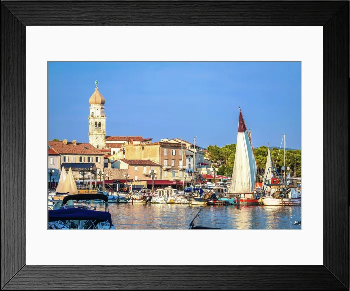 Framed Print : Inselstadt Krk View of the sails on the water island town of Krk View of the sails on the water Framed Print : Inselstadt Krk View of the sails on the water island town of Krk View of the sails on the water