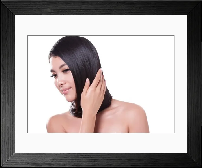 Framed Print : Young lady and silky hair Framed Print : Young lady and silky hair
