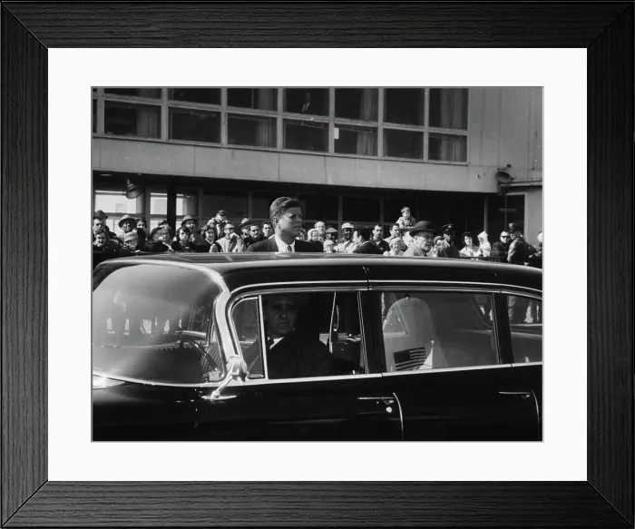 Framed Print : First Lady Jacqueline Kennedy (JBK) departs for her trip to India Pakistan