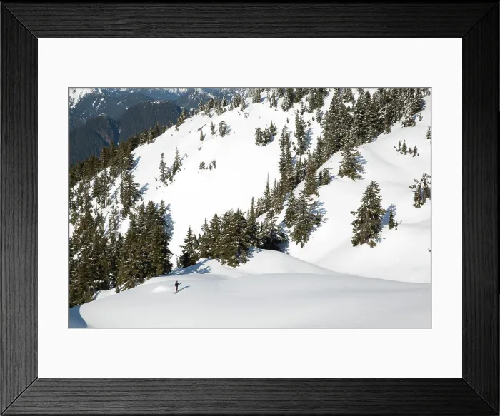 Framed Print : Cross country skier at Mount Seymour in North Vancouver, British Columbia, Canada Framed Print : Cross country skier at Mount Seymour in North Vancouver, British Columbia, Canada