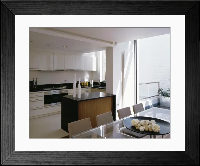 Framed Print : private houses kitchen area Framed Print : private houses kitchen area