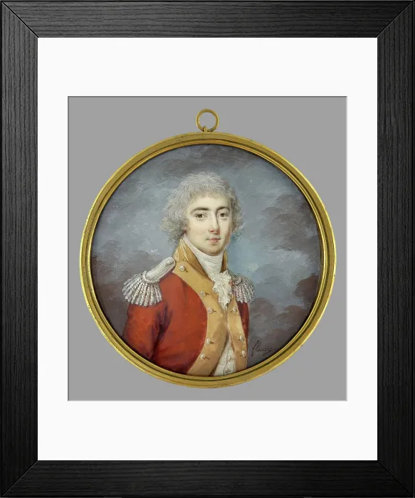 Framed Print : Portret wojskowego o imieniu Jean-Jean. Fleury, Antoine-Claude (fl. 1790-1822), painter Framed Print : Portret wojskowego o imieniu Jean-Jean. Fleury, Antoine-Claude (fl. 1790-1822), painter