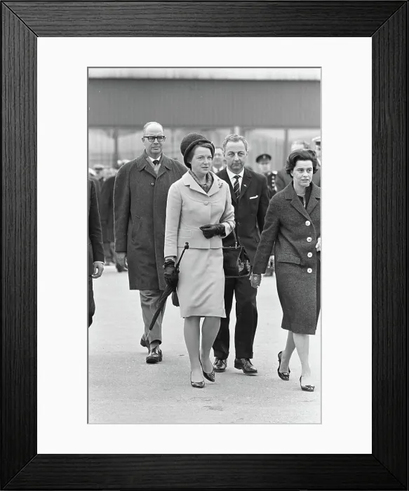 Framed Print : Anefo photo collection. Princess Irene left for Paris from Schiphol Framed Print : Anefo photo collection. Princess Irene left for Paris from Schiphol