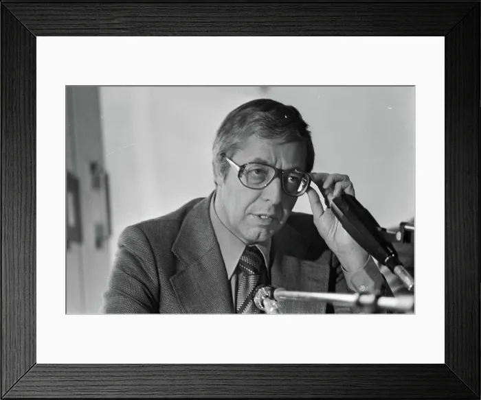 Framed Print : Anefo photo collection. Meeting section of paid soccer kNVB in Zeist; Chairman high home during meeting Framed Print : Anefo photo collection. Meeting section of paid soccer kNVB in Zeist; Chairman high home during meeting