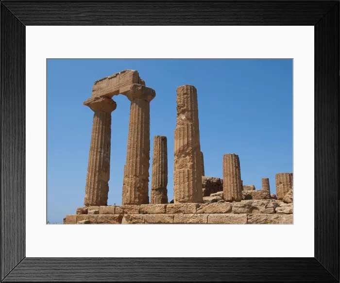 Framed Print : Agrigento was founded on a plateau overlooking the sea Framed Print : Agrigento was founded on a plateau overlooking the sea