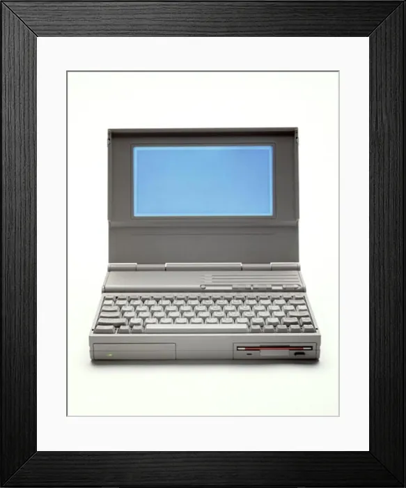Framed Print : Close-up of a laptop