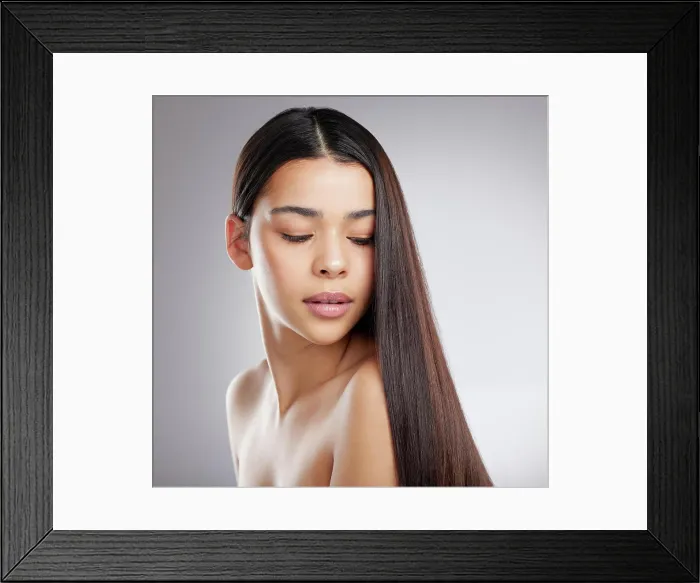 Framed Print : Hair, haircare and woman with beauty and salon hairstyle Framed Print : Hair, haircare and woman with beauty and salon hairstyle