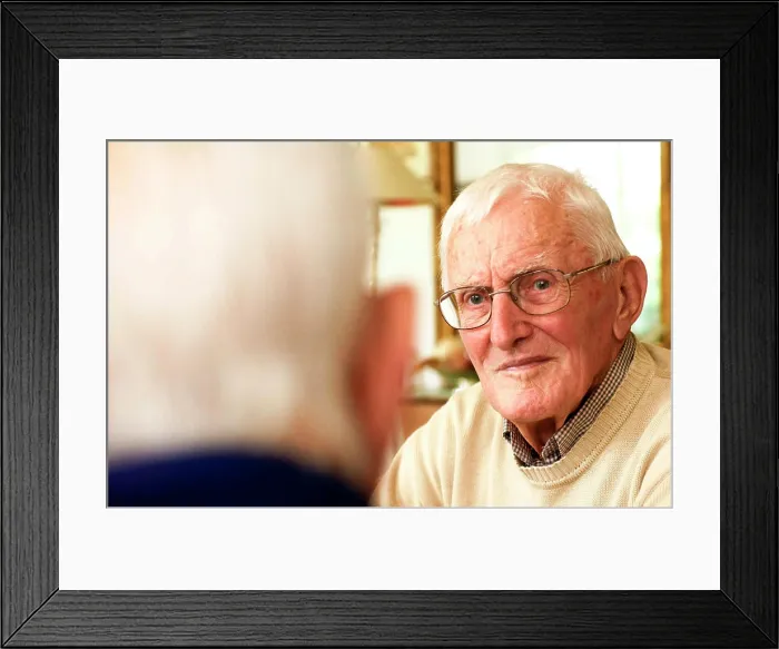 Framed Print : Elderly person