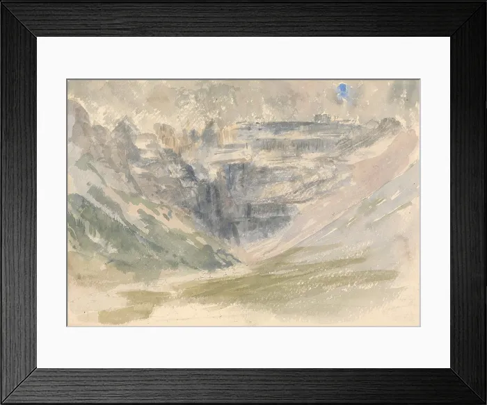 Framed Print : Mountainous Landscape, unknown artist Framed Print : Mountainous Landscape, unknown artist