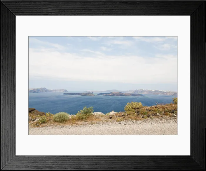 Framed Print : Santorini Beautiful view on Santorini volcano Framed Print : Santorini Beautiful view on Santorini volcano