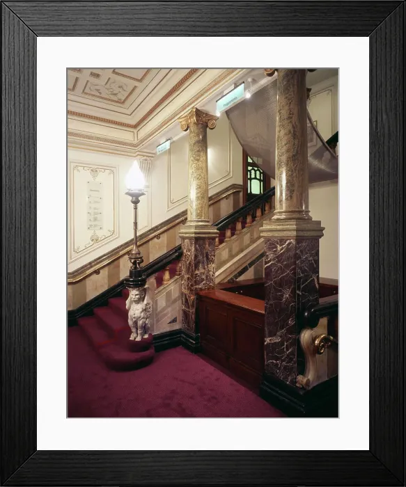 Framed Print : english national opera - london coliseum view of stairs Framed Print : english national opera - london coliseum view of stairs