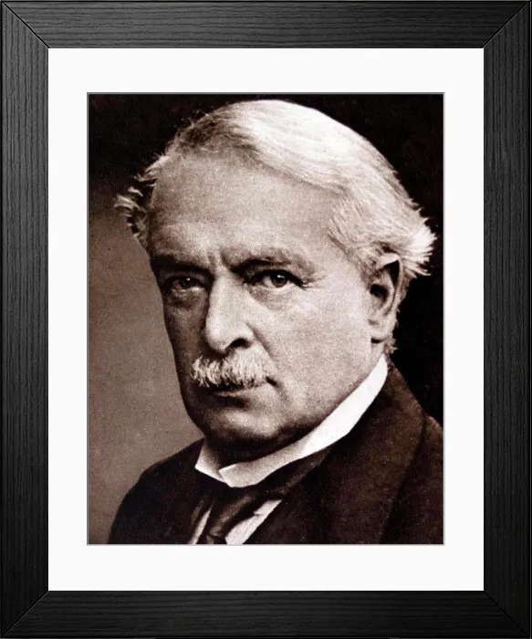 Framed Print : Photographic portrait of David Lloyd George (1863-1945) a British Liberal politician and statesman. Dated 20th Century