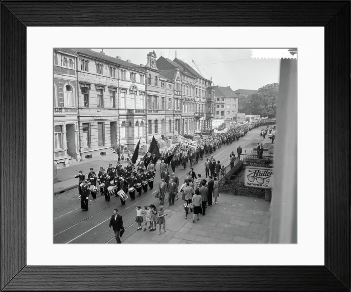 Framed Print : Anefo photo collection. Demonstration of German miners in Bonn against closure of mines in the ruins Framed Print : Anefo photo collection. Demonstration of German miners in Bonn against closure of mines in the ruins