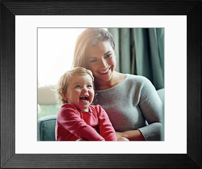 Framed Print : Relax, happy and laughing with mother and baby on sofa for bonding Framed Print : Relax, happy and laughing with mother and baby on sofa for bonding
