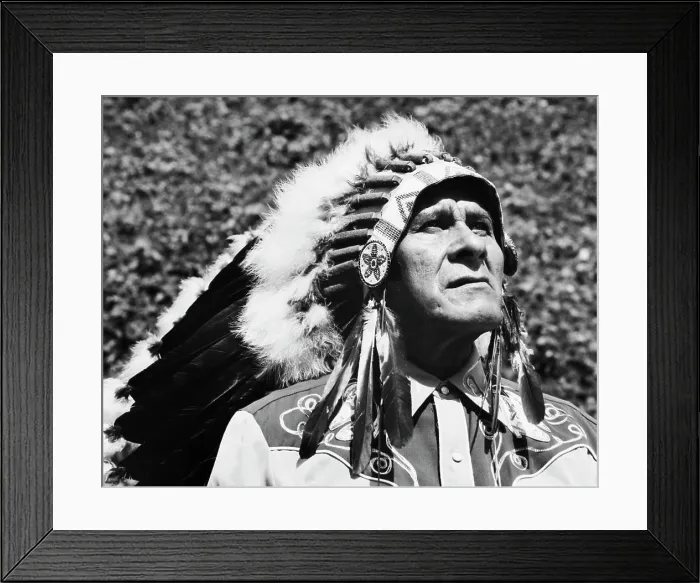 Framed Print : Close-up of a Cherokee man Framed Print : Close-up of a Cherokee man