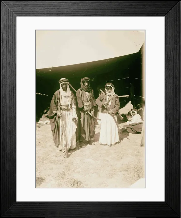 Framed Print : Group of Bedouins 1900 Middle East
