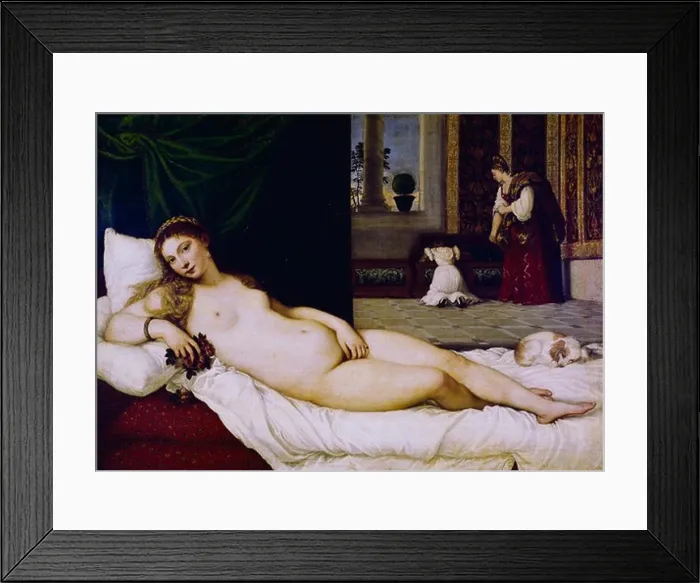 Framed Print : Venus of Urbino, by Titian, 1538, Circa 1485-1576, Italy, Florence, Galleria degli Uffizi Framed Print : Venus of Urbino, by Titian, 1538, Circa 1485-1576, Italy, Florence, Galleria degli Uffizi