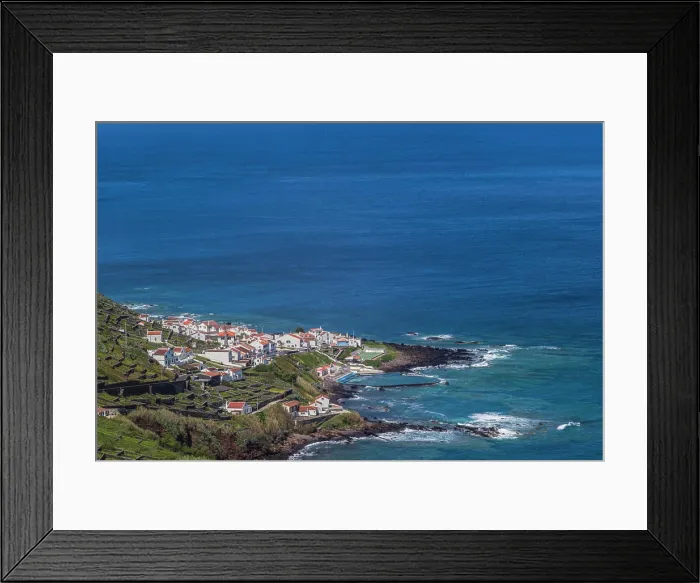 Framed Print : Portugal, Azores, Santa Maria Island, Maia. Elevated town view Framed Print : Portugal, Azores, Santa Maria Island, Maia. Elevated town view