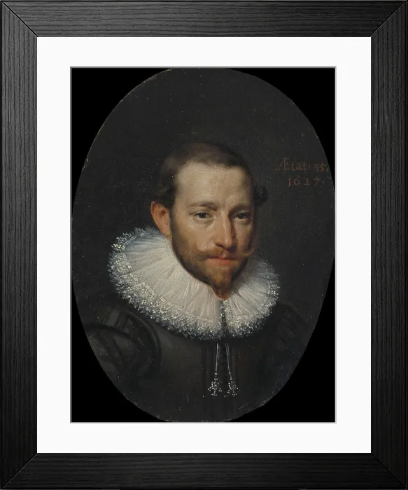 Framed Print : Portrait of a man. Portrait of a man, bust to the right. Belongs to SK-A-2080 Framed Print : Portrait of a man. Portrait of a man, bust to the right. Belongs to SK-A-2080