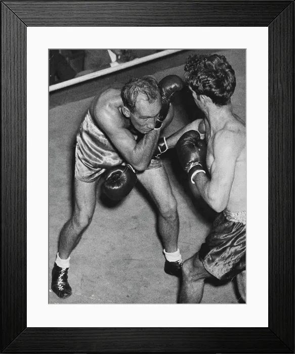 Framed Print : Sport - Boxing - Action - 1950 - 1969. May 26, 1952 Framed Print : Sport - Boxing - Action - 1950 - 1969. May 26, 1952