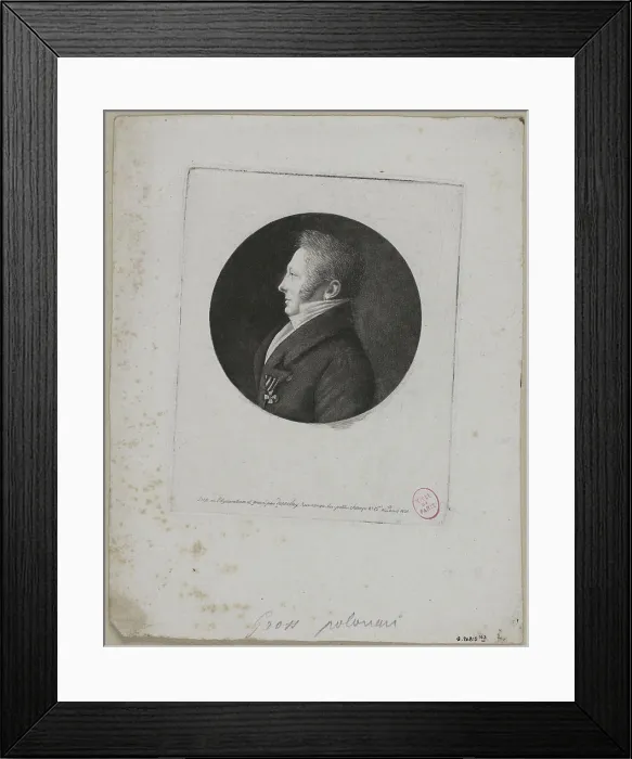 Framed Print : Portrait of Monsieur Gross, Polish Edma Queenedey (1756-1830) Framed Print : Portrait of Monsieur Gross, Polish Edma Queenedey (1756-1830)