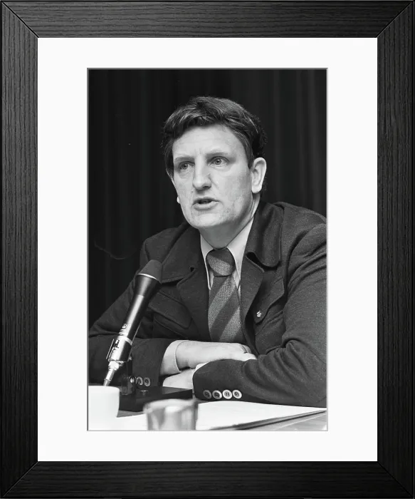 Framed Print : Anefo photo collection. Press conference Dutch film inspection (The Hague)