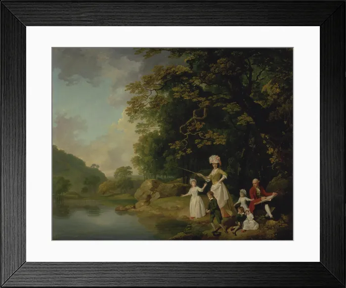 Framed Print : Francis Wheatley, 1747-1801, British, The Browne Family, ca. 1778. Oil on canvas