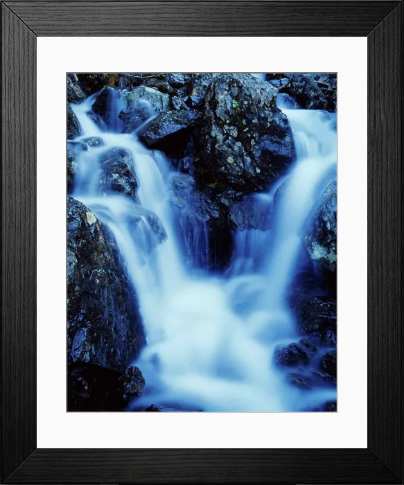 Framed Print : Small waterfall in rock cleft along the shore of Golden Horn of Lake Beverley, Wood-Tikchik State Park, Alaska Framed Print : Small waterfall in rock cleft along the shore of Golden Horn of Lake Beverley, Wood-Tikchik State Park, Alaska