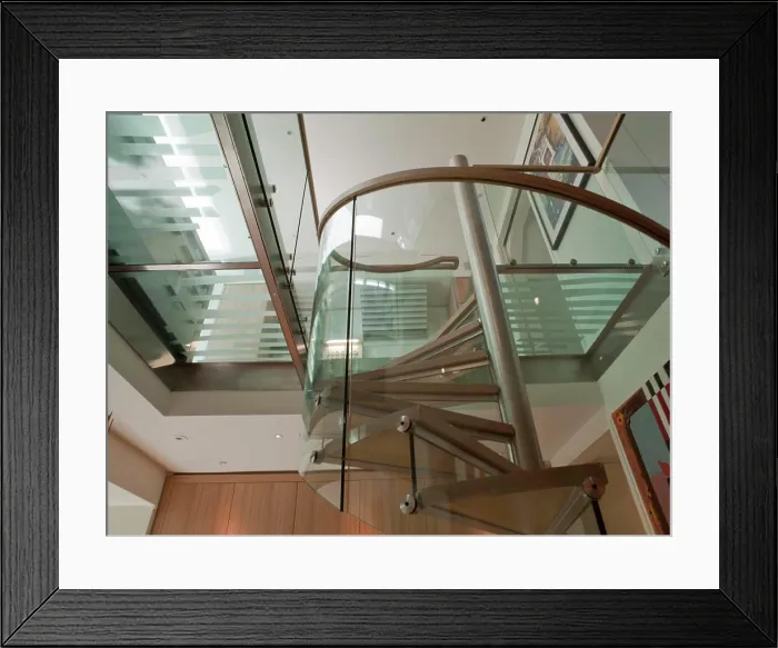 Framed Print : Private House London Glass And New Basement Extension, London, , Architect Unknown Framed Print : Private House London Glass And New Basement Extension, London, , Architect Unknown
