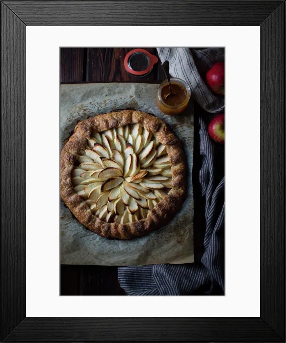 Framed Print : Apple Galette Rum Spiced Dulce de Leche, gluten-free Framed Print : Apple Galette Rum Spiced Dulce de Leche, gluten-free