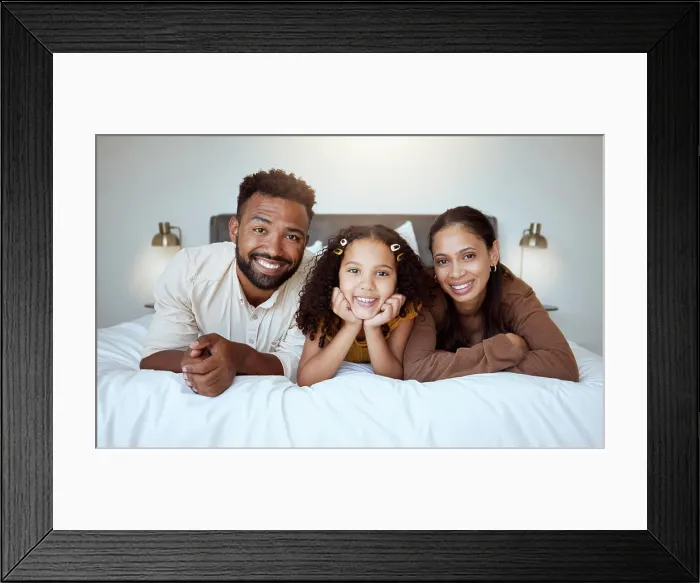 Framed Print : Black family bed, bonding and love of a mother Framed Print : Black family bed, bonding and love of a mother