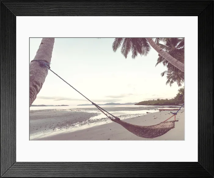 Framed Print : Hammock on the beach Tropical paradise beach with palm trees and traditional braided hammock Copyright: xZoonar Framed Print : Hammock on the beach Tropical paradise beach with palm trees and traditional braided hammock Copyright: xZoonar