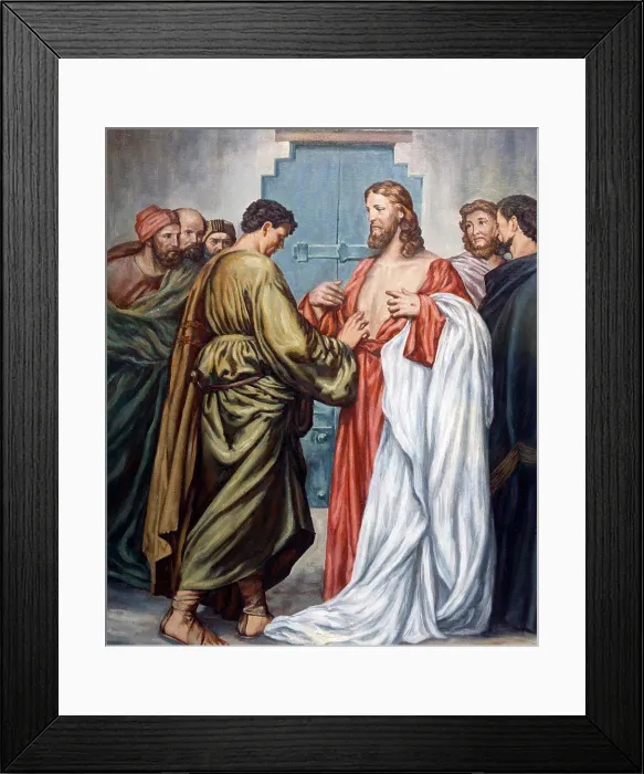 Framed Print : Unbelieving Thomas by Antonio Ciseri, (1821-1891)