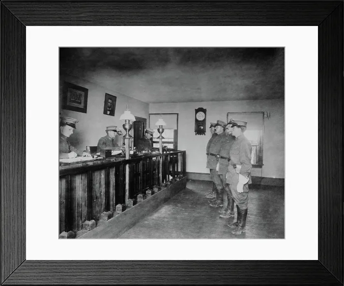 Framed Print : Date: 1910-1915 - Aqueduct police station