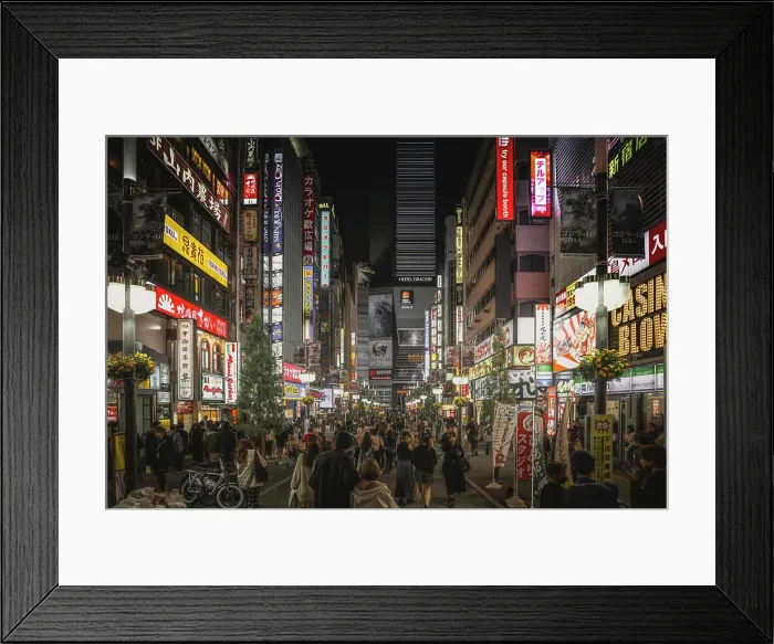 Framed Print : Urban Life in the Heart of Tokyo Framed Print : Urban Life in the Heart of Tokyo