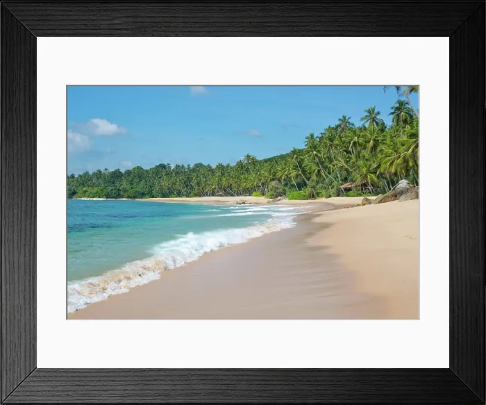 Framed Print : Paradise beach Paradise beach with green turquoise waves Framed Print : Paradise beach Paradise beach with green turquoise waves
