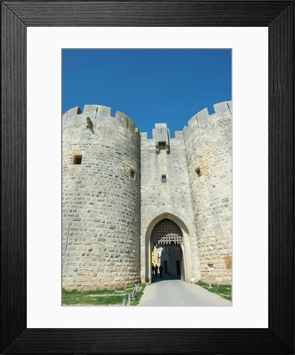 Framed Print : The ramparts of the fortified city of Aigues-Mortes in the Languedoc-Roussillon region of southern France were built Framed Print : The ramparts of the fortified city of Aigues-Mortes in the Languedoc-Roussillon region of southern France were built