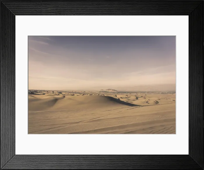 Framed Print : Sand dunes at Huacachina next to Ica in Peru Framed Print : Sand dunes at Huacachina next to Ica in Peru