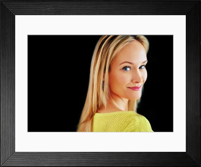 Framed Print : Skincare, space or portrait of happy woman in studio isolated on black background for mockup Framed Print : Skincare, space or portrait of happy woman in studio isolated on black background for mockup