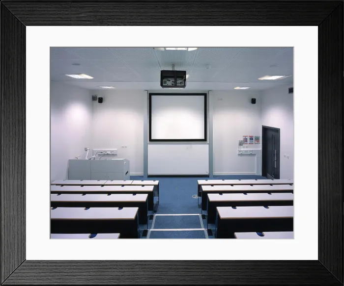 Framed Print : new engineering building lecture theatre