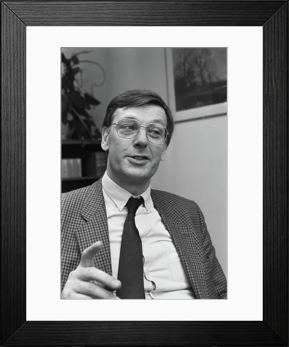 Framed Print : Anefo photo collection. Assignment Financial Dagblad, Director AMC J. Werner. March 4, 1987 Framed Print : Anefo photo collection. Assignment Financial Dagblad, Director AMC J. Werner. March 4, 1987