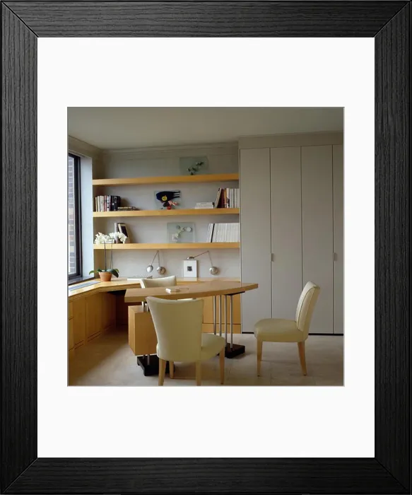 Framed Print : Keep the files in the cupboards then this home office corner in your home will not be overpowering Framed Print : Keep the files in the cupboards then this home office corner in your home will not be overpowering