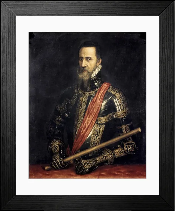Framed Print : Grand Duke of Alba Titian (ca.1485-1576 Italian) Collection of the Duke of Berwick & Alba, Madrid, Spain