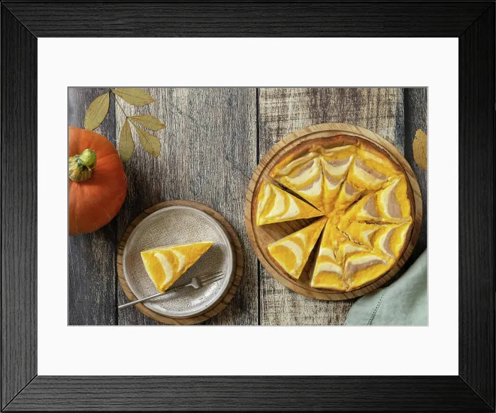 Framed Print : Pumpkin cottage cheese casserole pie Zebra Framed Print : Pumpkin cottage cheese casserole pie Zebra
