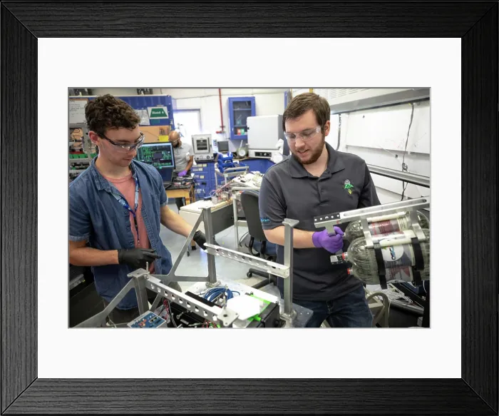 Framed Print : Kennedy Space Center employee Jonathan Gleeson (right) Framed Print : Kennedy Space Center employee Jonathan Gleeson (right)