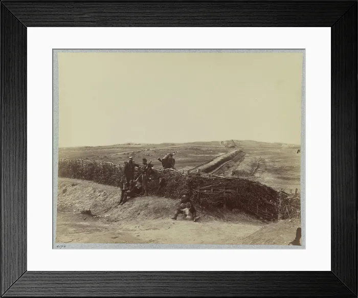 Framed Print : Confederate fortifications at Centreville Framed Print : Confederate fortifications at Centreville