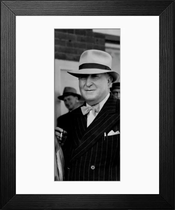Framed Print : R.P. Cruise - R / Horse Owner. January 1, 1949. (Photo by Frederick John Halmarick / Fairfax Media)